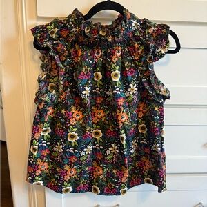 THML Floral Ruffle Blouse - Multicolor